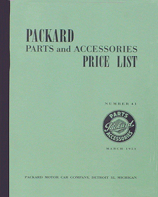 DP-03, 1951 Dealer Price List