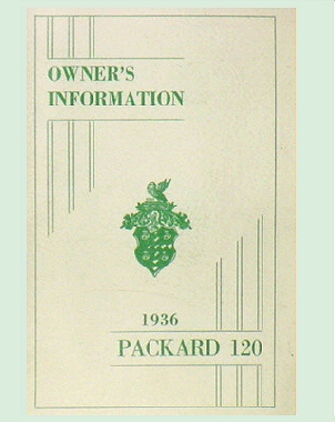 OM-36, 1936 One-Twenty Owner's Manual