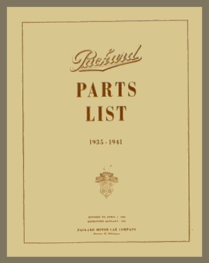 PB-35, 1935-41 Parts Book (All except V-12, 35-37 Spr-8 & Clper)