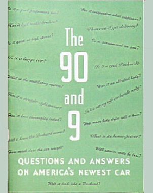 SP-01, "The 90 and 9" Booklet - The New 1935 One Twenty