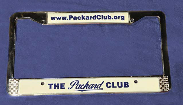 MI-01, Packard Club License Plate Frame