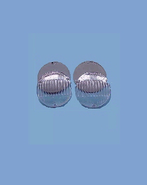 PL-53, 1953-54 Parking Light Lens w/gasket & screws (pr.)